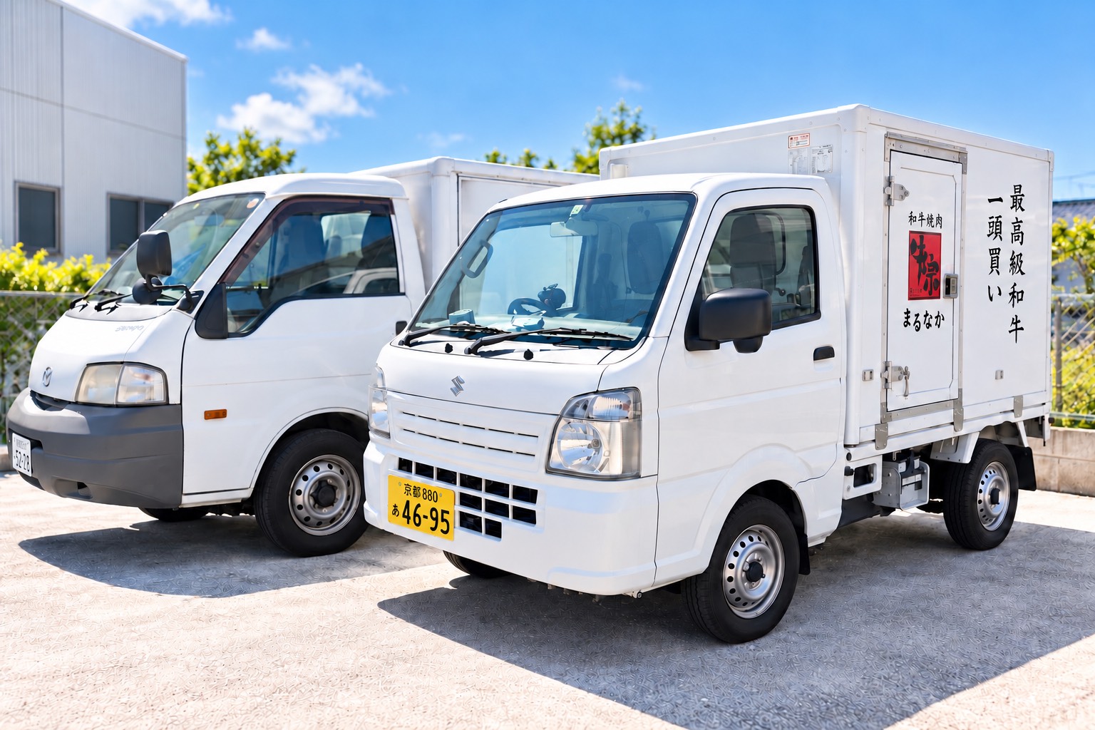 配送用の冷蔵車